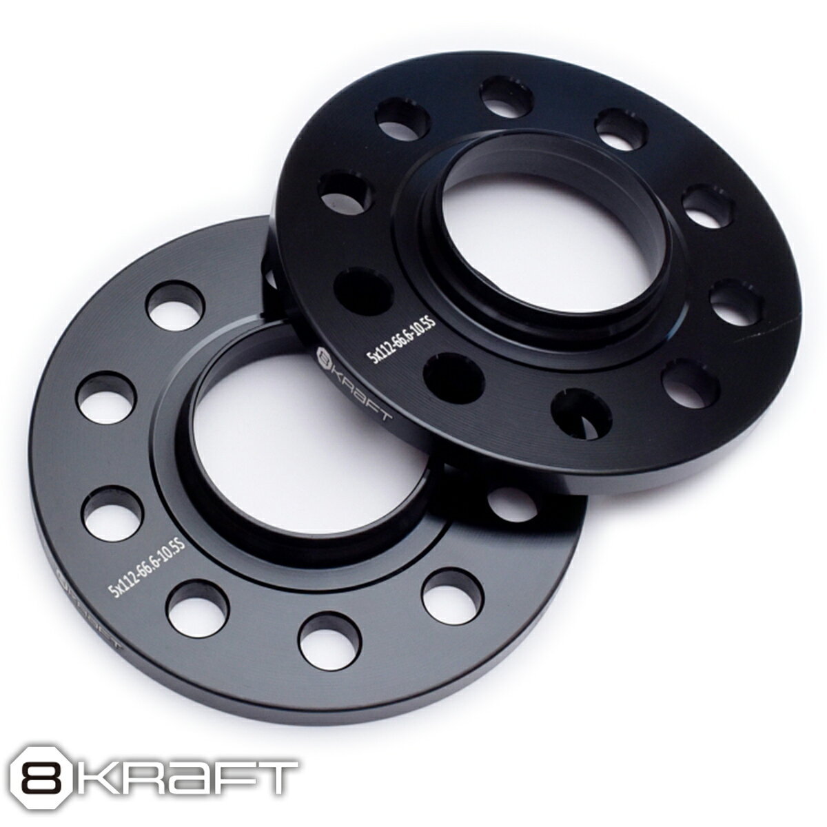 8KRAFT BMW MINI ミニ ハブ付 スペーサー 10.5mm 5H-112 φ66.6 ワイトレ PCD112 5穴 ハブ径 φ66.6 ワイドトレッドスペーサー