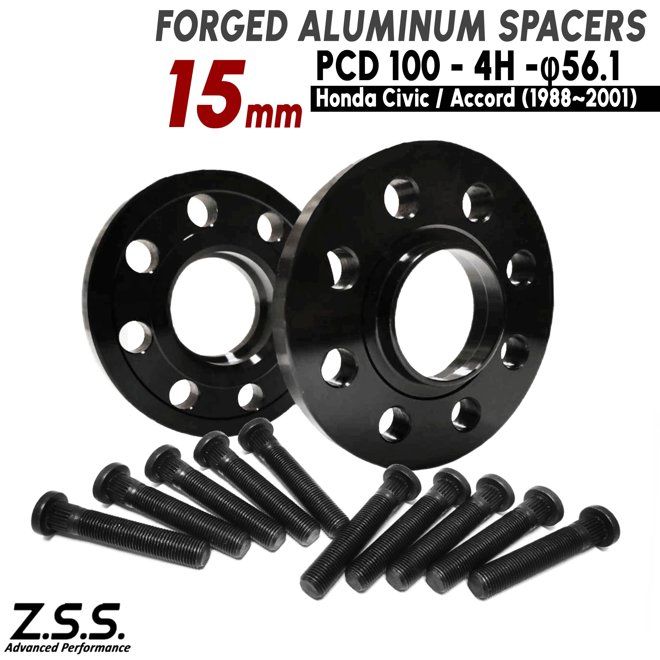 Rakuten - Z.S.S. AP 【 純正交換用ハブボルト付き】ホンダ フィット Fit GD系 (2001~2007) 厚み 15mm スペーサー PCD100 4穴 ハブ径 56.1φ ZSS