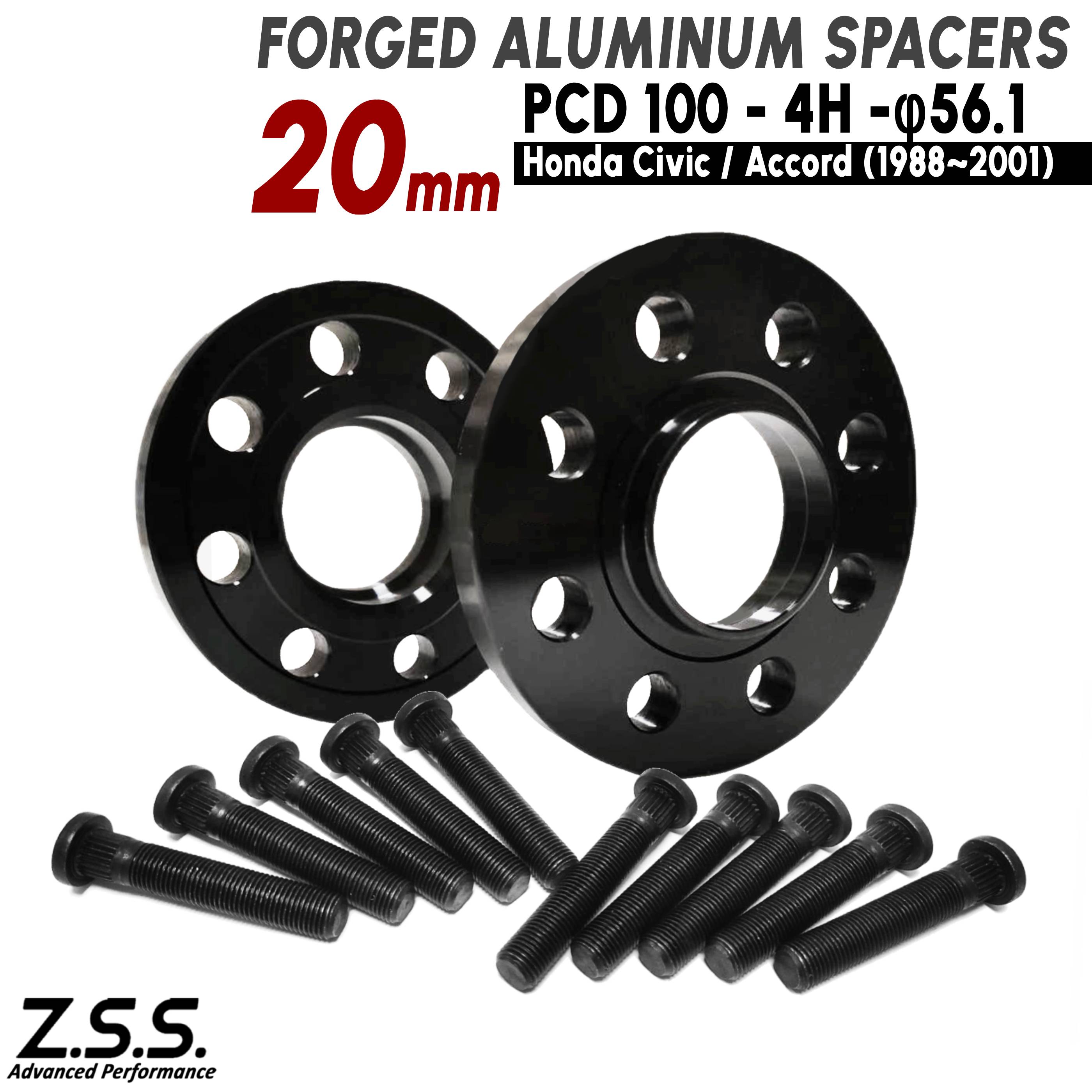 Rakuten - Z.S.S. AP 【 純正交換用ハブボルト付き】ホンダ フィット Fit GD系 (2001~2007) 厚み 20mm スペーサー PCD100 4穴 ハブ径 56.1φ ZSS
