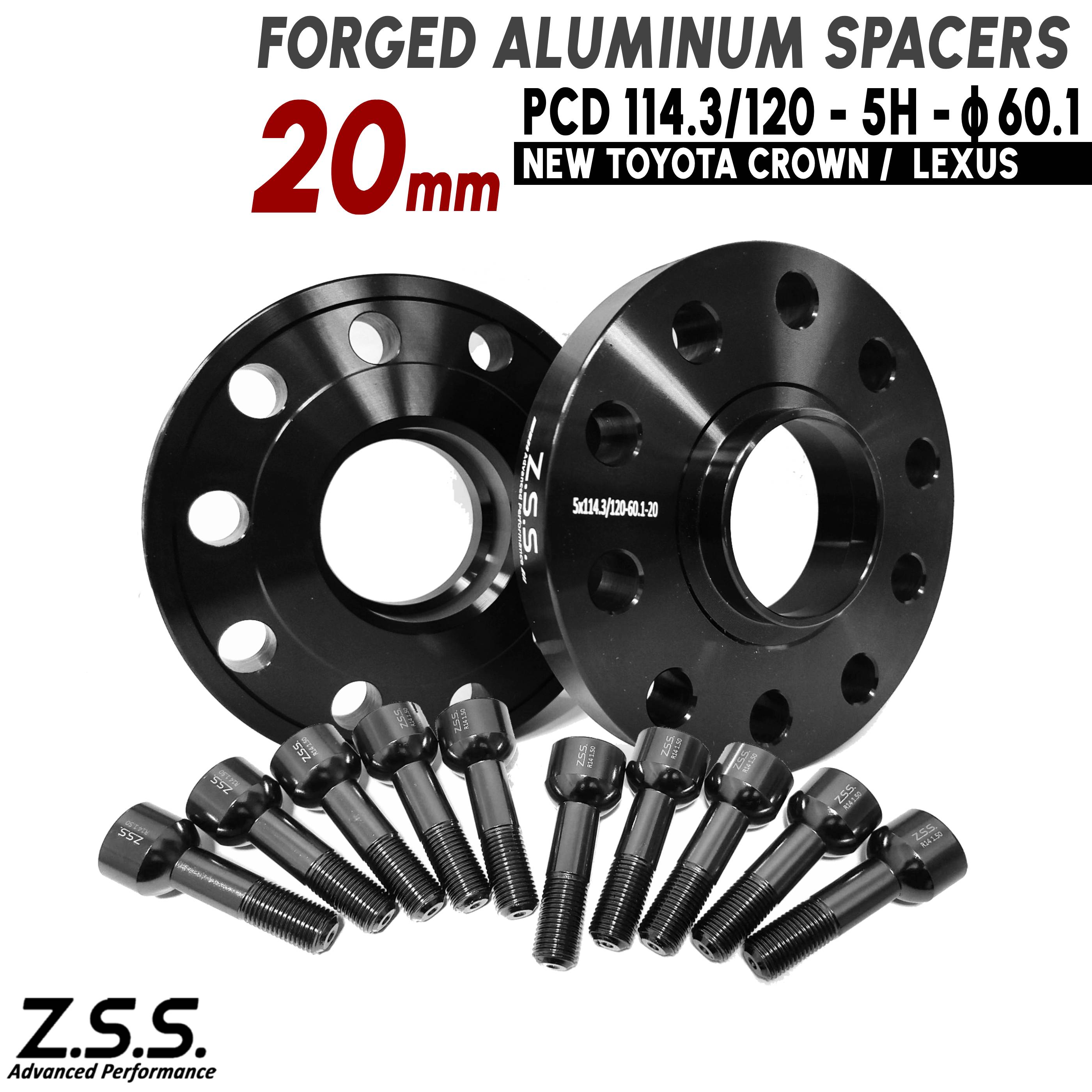 Z.S.S. AP 【チタン風ボルト付き】 レクサス IS300 IS350 3BA-ASE30 6AA-AVE30 6AA-AVE35 3BA-GSE31 USE30 20mm 5x114.3 60.1φ スペーサー