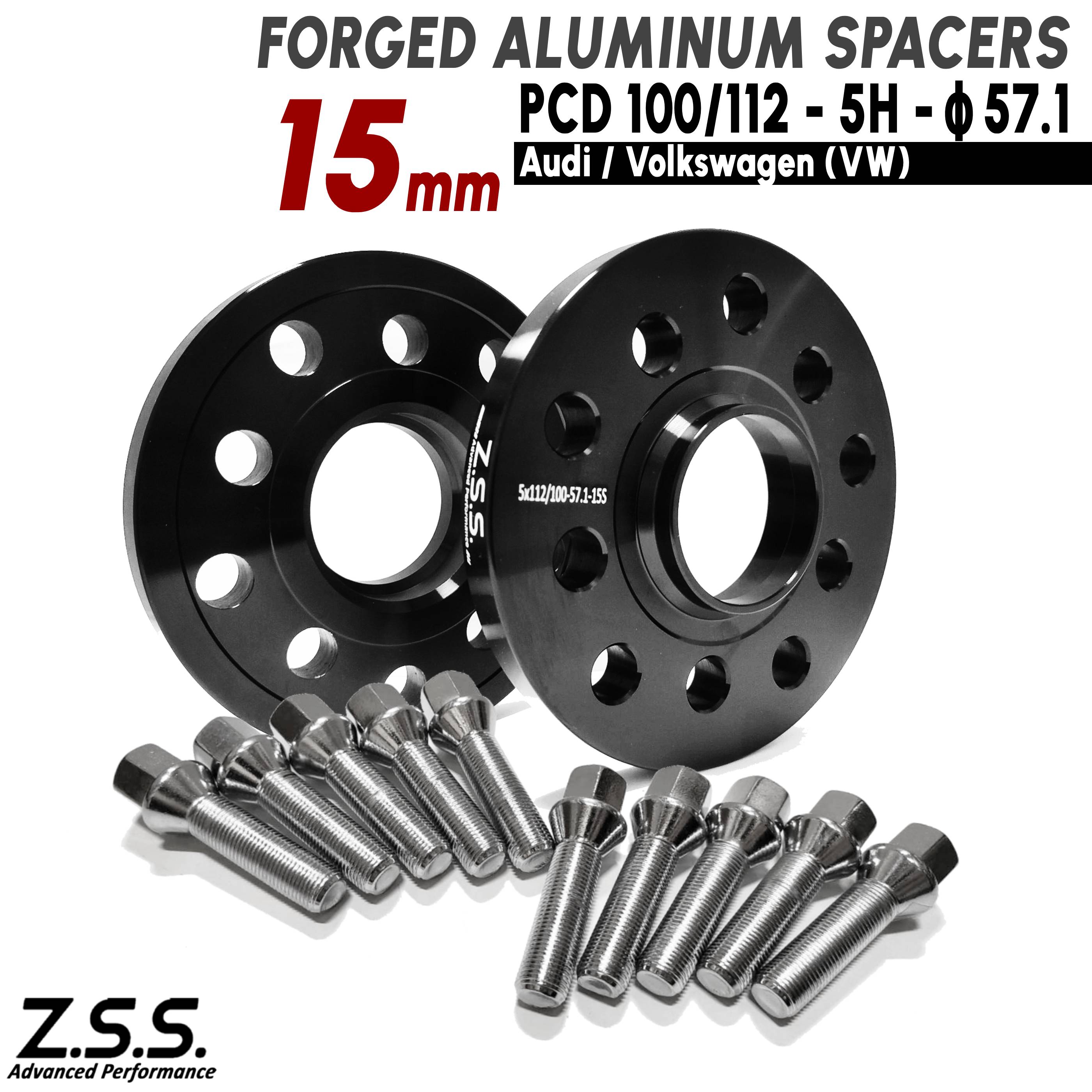 Z.S.S. AP アウディ AUDI Q3 F3 8U スポーツバック クワトロ Sライン 3AA-F3DFY 3DA-F3DFGF 社外ホイール 15mm スペーサー PCD112 57.1φ