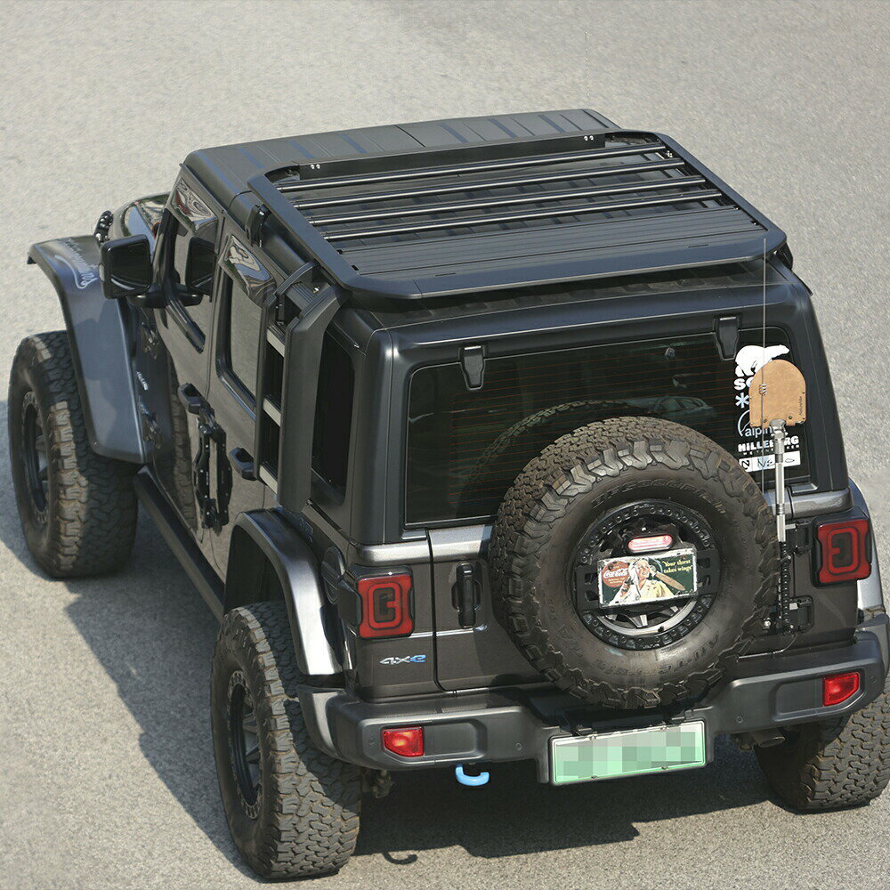 ジープ ラングラー JL アルミニウム ルーフラック サイド ラダー付き Aluminum Roof Rack with Telescopic Side Ladder JEEP WRANGLER