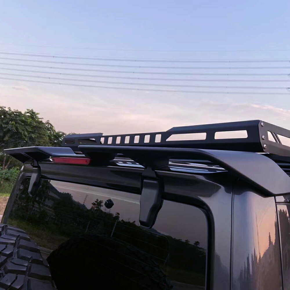 Rakuten - ジープ ラングラー JL 用 リア スポーラー ブレーキライト付き ブラック JEEP WRANGLER Rear Spoiler with Brake Light