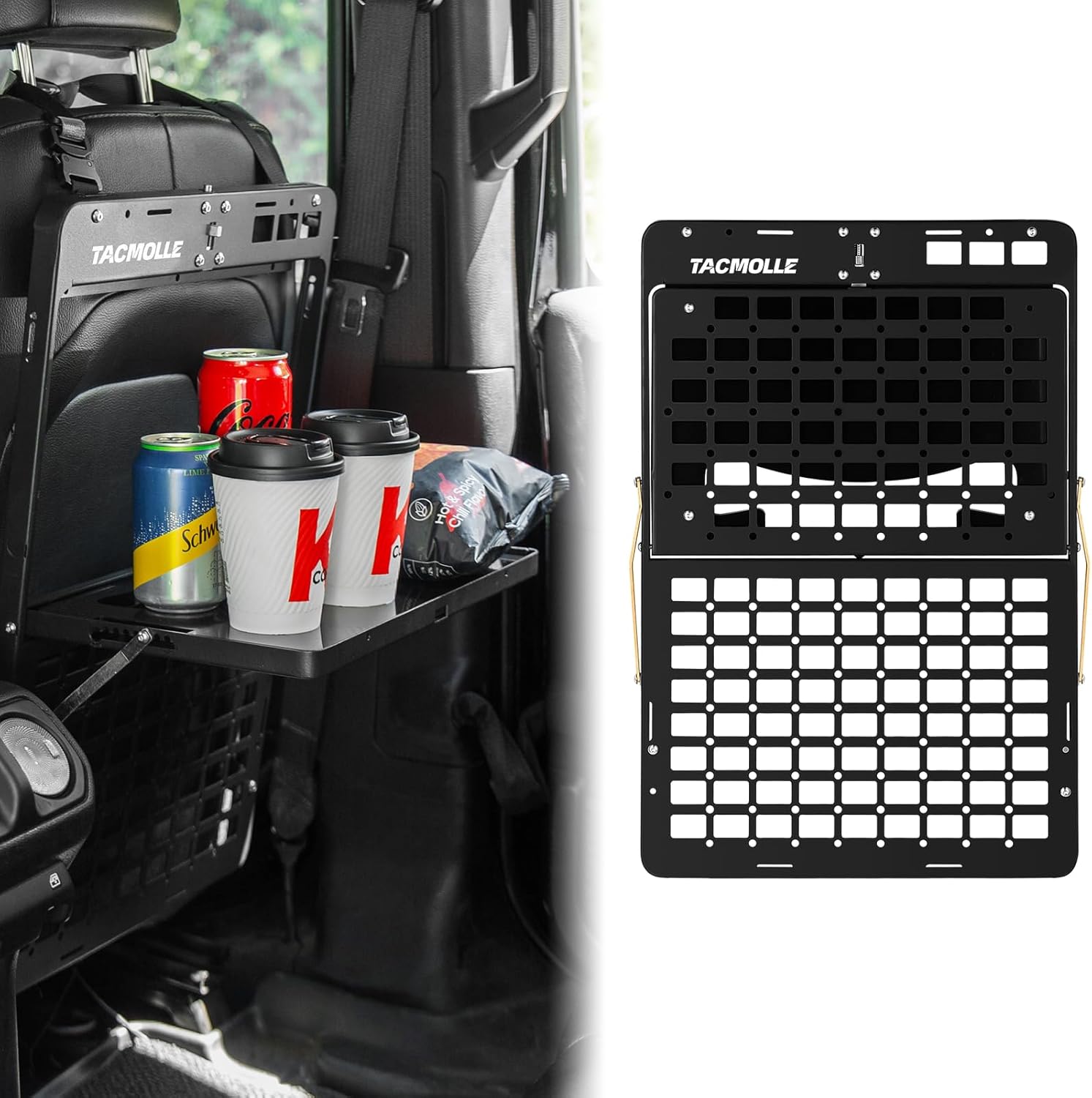 TACMOLLE ジープ ラングラー JK JL グラディエーター JT 用 シート パネル テーブル ワークベンチ 食事 パソコン等に JEEP WRANGLER Panel