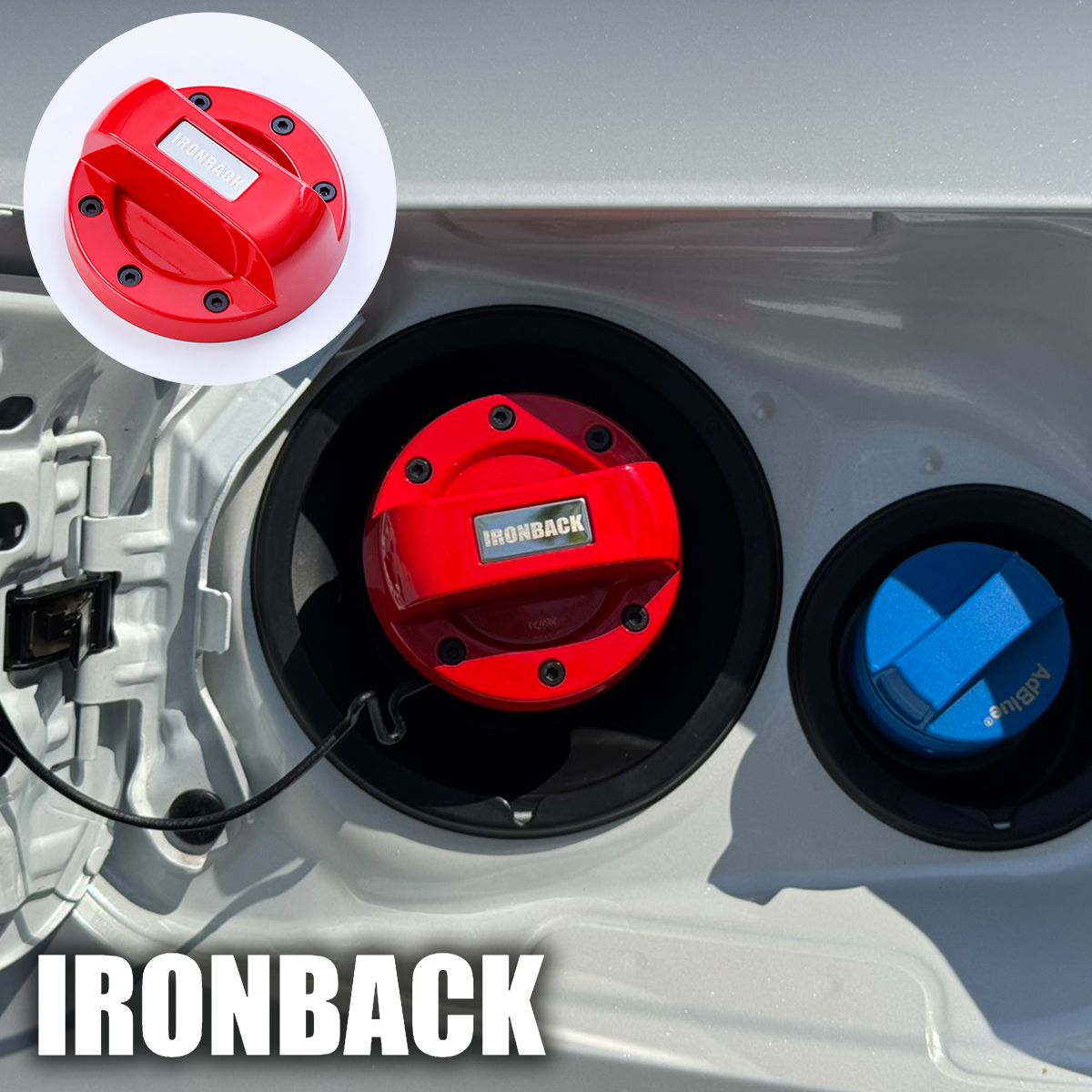 Rakuten - IRONBACK ランクル250 レッド 赤 ランドクルーザー250 フューエルキャップカバー 給油口