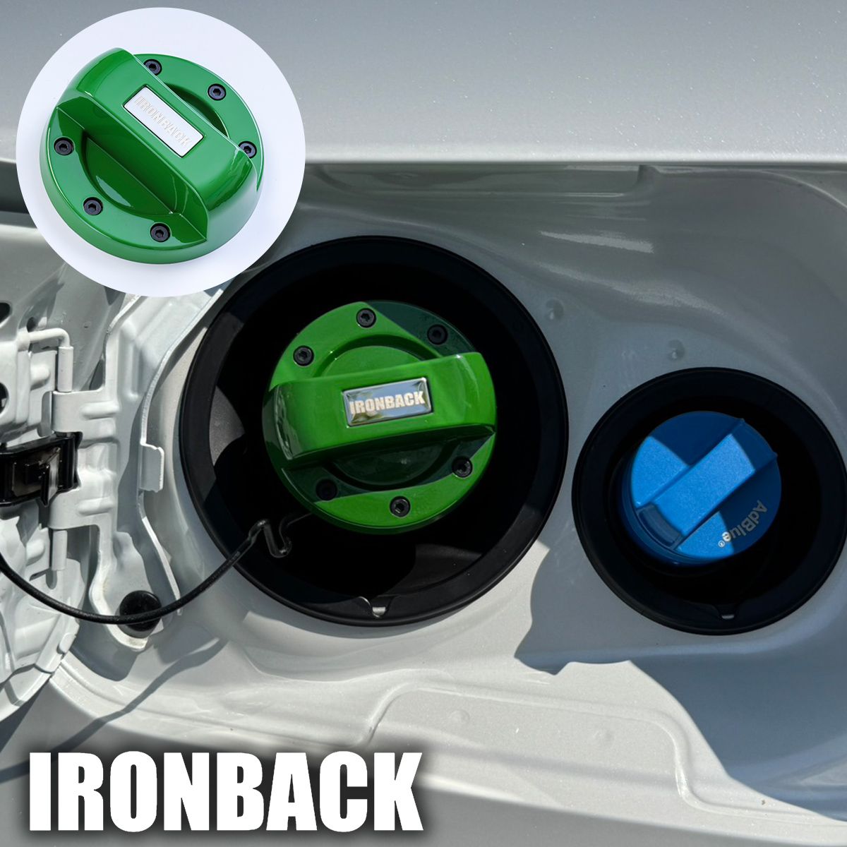 Rakuten - IRONBACK ランクル250 緑 グリーン ランドクルーザー250 フューエルキャップカバー 給油口