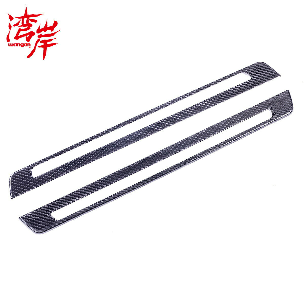 湾岸 ワンガン ドアシルプレートカバー カーボン BRZ ZD8 綾織カーボン ドア プレート 内装 エアロ wangan