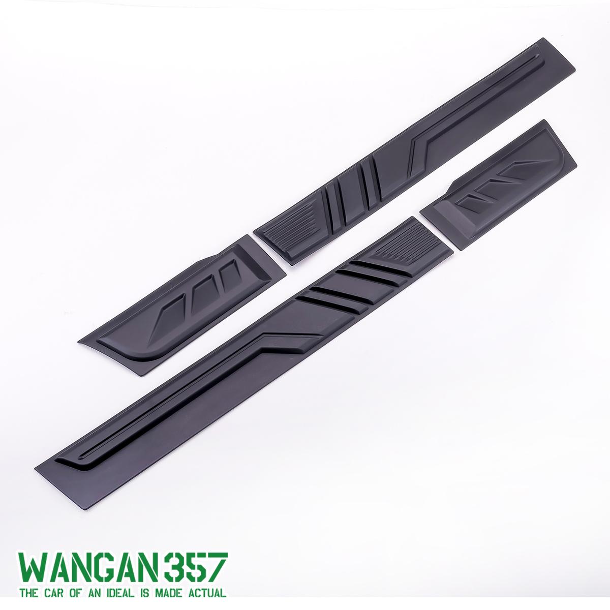 Rakuten - WANGAN357 スズキ ジムニーノマド JC74W 5ドア ドアサイドモール サイドプロテクションモール ボディモールディング ドアモール プロテクター ガーニッシュ ブラック