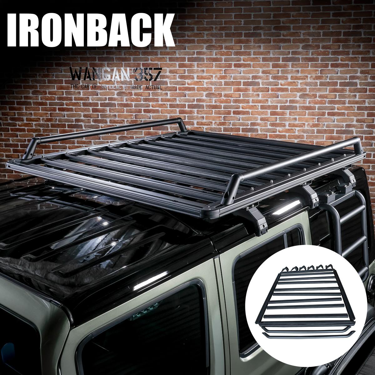 Rakuten - IRONBACK ジープ ラングラー JL ルーフラック ルーフキャリア ルーフバスケット ルーフ プラットフォーム JEEP WRANGLER