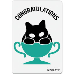 猫 ネコ ねこステッカー【CONGURATULATIONS】