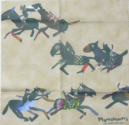 マンハッタナーズ めがねふき「看板猫」 めがねふき「騎馬猫隊」のサムネイル