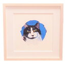 マンハッタナーズ 版画「丸い愛猫とマーベリック・クマ」 【楽ギフ_包装】