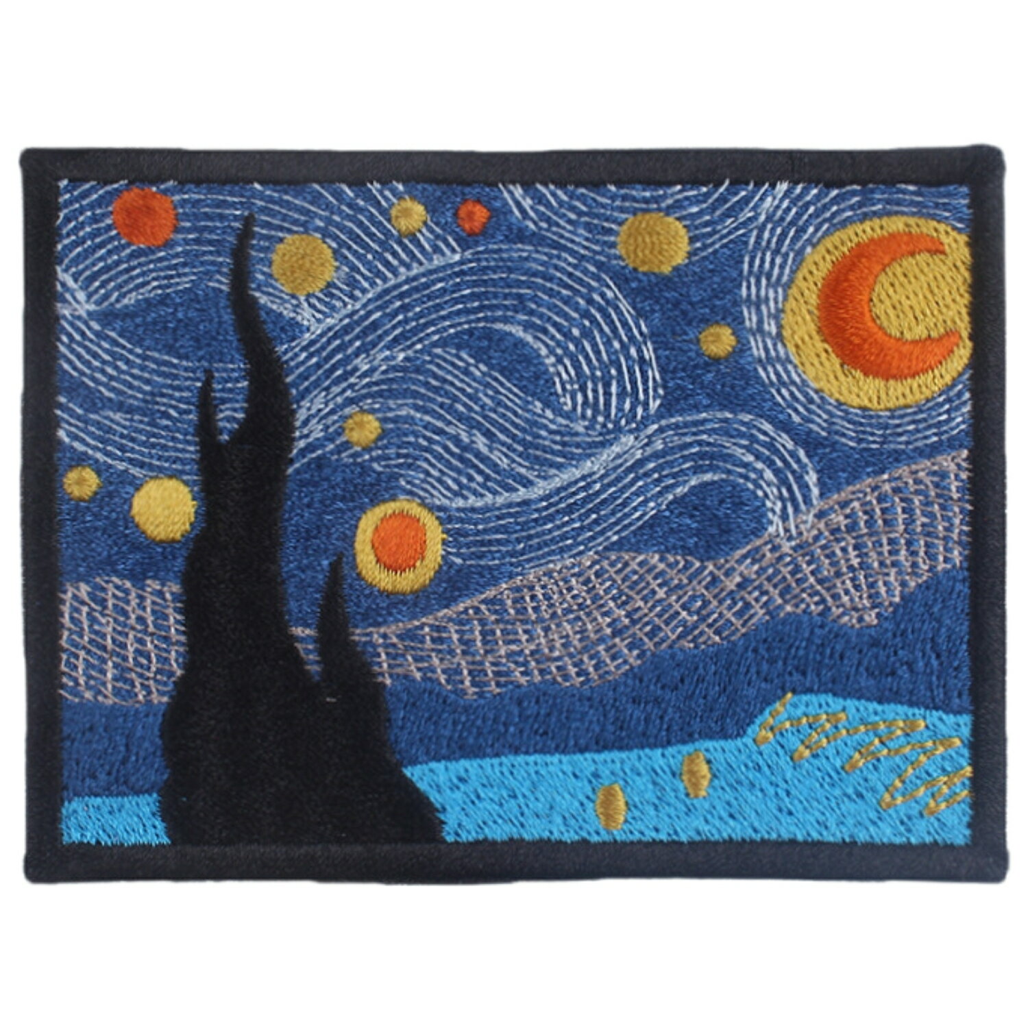 ワッペン 刺繍 アップリケ アート系 おしゃれ アイロン接着 縫い付け 両用 デザインパッチ 装飾用 ジャケット バッグ