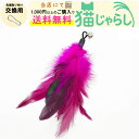 PET PINA 猫 じゃらし おもちゃ 交換用 羽根 タイプ 鈴付き 濃ピンク 【当店にて1,000円以上のご購入で送料無料】