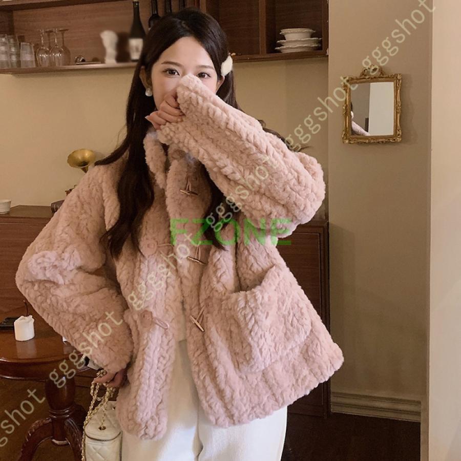 ボアブルゾン レディース ボア ファーコート フリース 防寒 アウター ボアコート アウトドア フェイク..