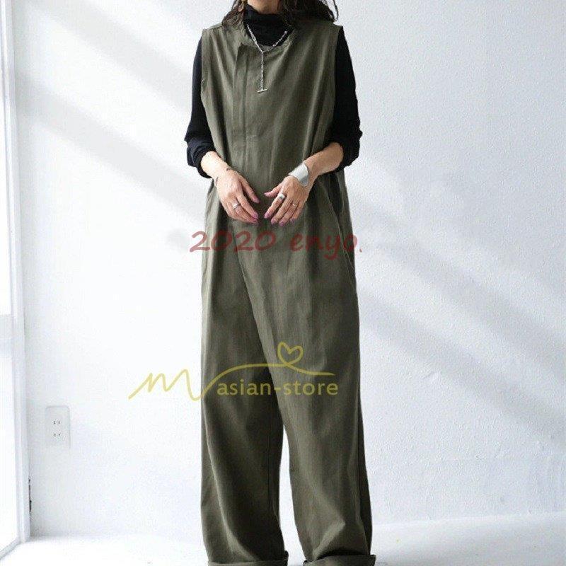 サロペット レディース オールインワン オーバーオール ワイドパンツ ロング 春夏秋冬 カジュアル 通勤通学 お出かけ 20代30代40代 上品 新作