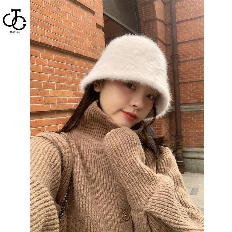 バケットハット 帽子 レディース 冬 コーデ おしゃれ もこもこ ふわふわ 秋 防風 暖かい 防寒 小顔 起毛