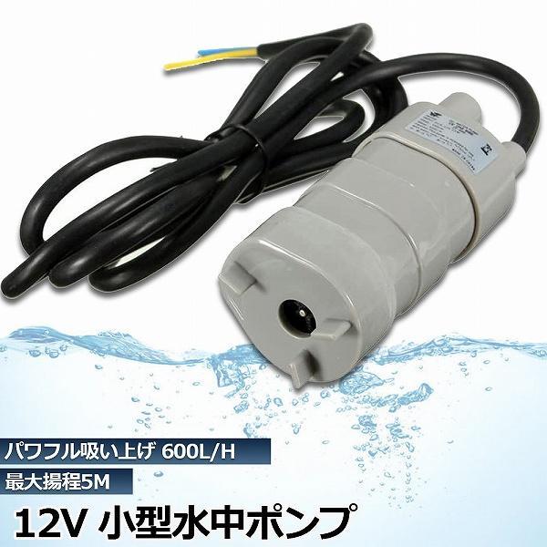 汲み上げポンプ ウォーターポンプ 小型で持ち運びに便利な電動ポンプ キャンプ、アウトドア、釣り、水やり、洗車など用途は様々♪防水仕様なので、陸上だけでなく水中でも使用可能!! ※電源プラグは付属しておりません。商品仕様 用途：水道水、地下水、海水など