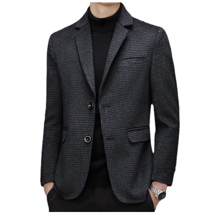 テーラード メンズ テーラード 羊毛 ブレザー スーツ 長袖 ビジネス 紳士用 通勤 アウター jacket 細身 春 秋 冬