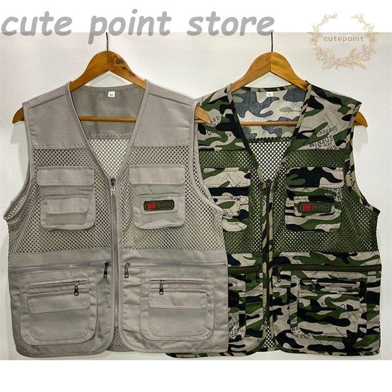 お釣りベスト メンズ アウトドアウェア マン メッシュ トップス サマーベスト 手ぶらベスト 撮影用 作業着 登山 ポケット付 多機能ベスト