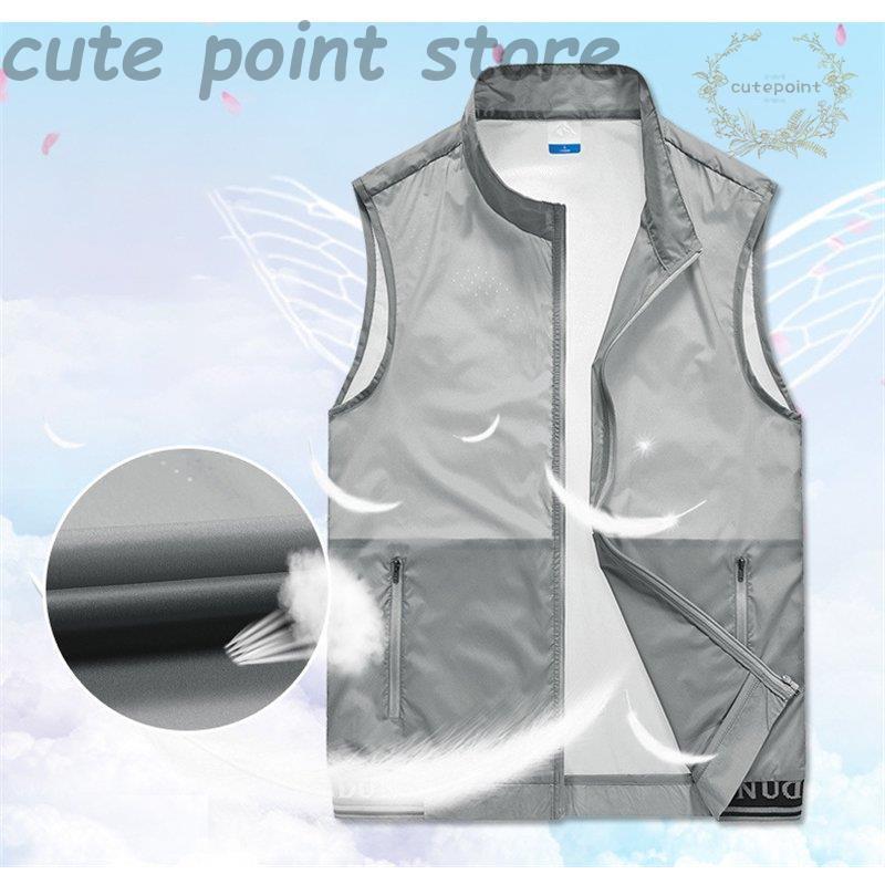 サマーベスト メンズ 夏 薄手 軽量 吸汗速乾 トップス アウター 仕事 清涼 作業ベスト 敬老の日 涼しい 開襟 登山 アウトドアウェア 遠足