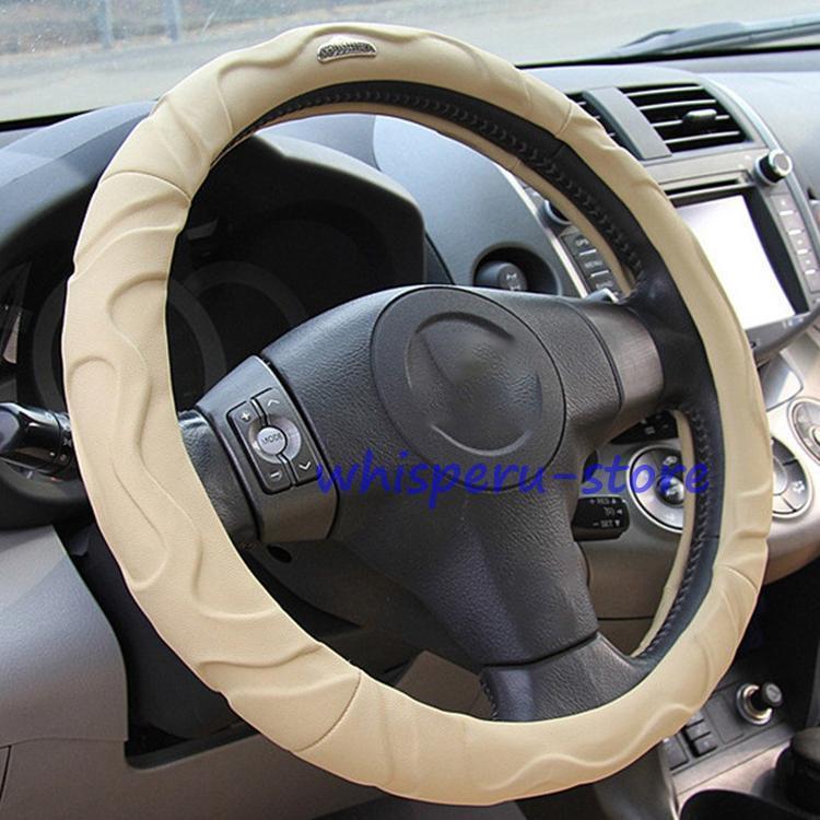 ハンドルカバー ステアリングカバー カーハンドルカバー 普通車 汎用 自動車内装 ドライビング カー用..