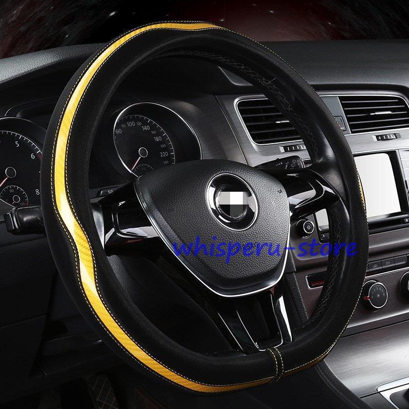 ハンドルカバー O型 ステアリング カバー マイクロファイバーレザー 自動車 普通車 内装用品 ドライビ..