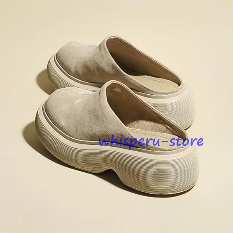 厚底スリッポン 厚底スニーカー レディース かかとなし シューズ ランニング ウォーキング トレーニング 紐なし 靴 アウトドア スポーティー 春スリッポン