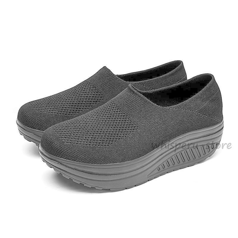 スリッポン レディース スニーカー シューズ ナイスシューズ シンプル カジュアル 履きやすい 厚底 ランニング 疲れにくい スポーツ おしゃれ