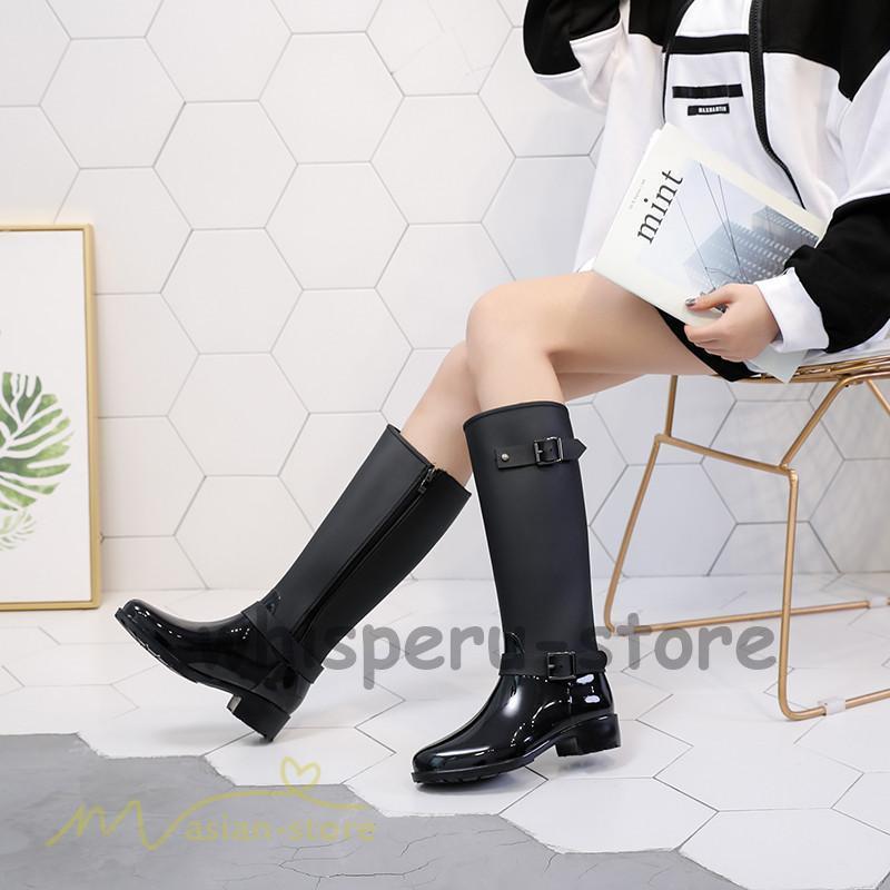 レディース レインブーツ レインシューズ 防水ブーツ ミドルブーツ 雨靴 長靴 防水 雨 梅雨対策 雨具 ..