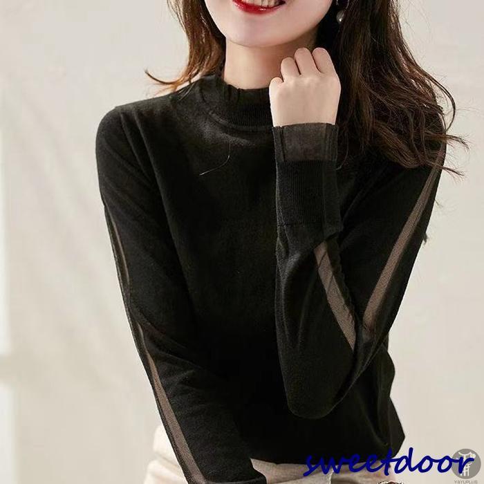 ニットセーターハイネックニットレデ...