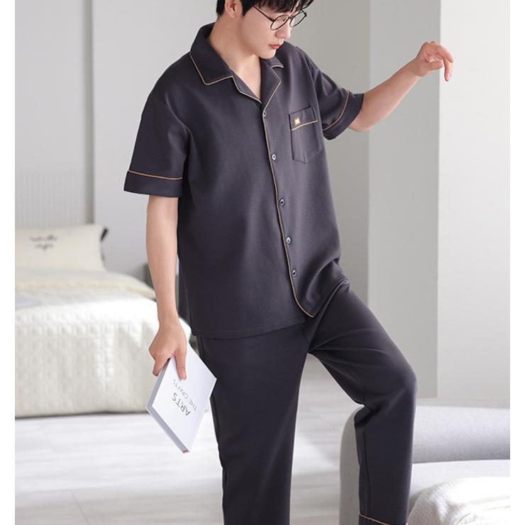 【商品説明】※体型には個人差があるため目安としてご参考ください。ルームウェア上下セットが新登場！◎前開きタイプ◎通気性がありパジャマはご自宅用としてはもちろん、プレゼントとしても喜ばれます。急な来客などにも気持ちよく来ていただけるパジャマで...