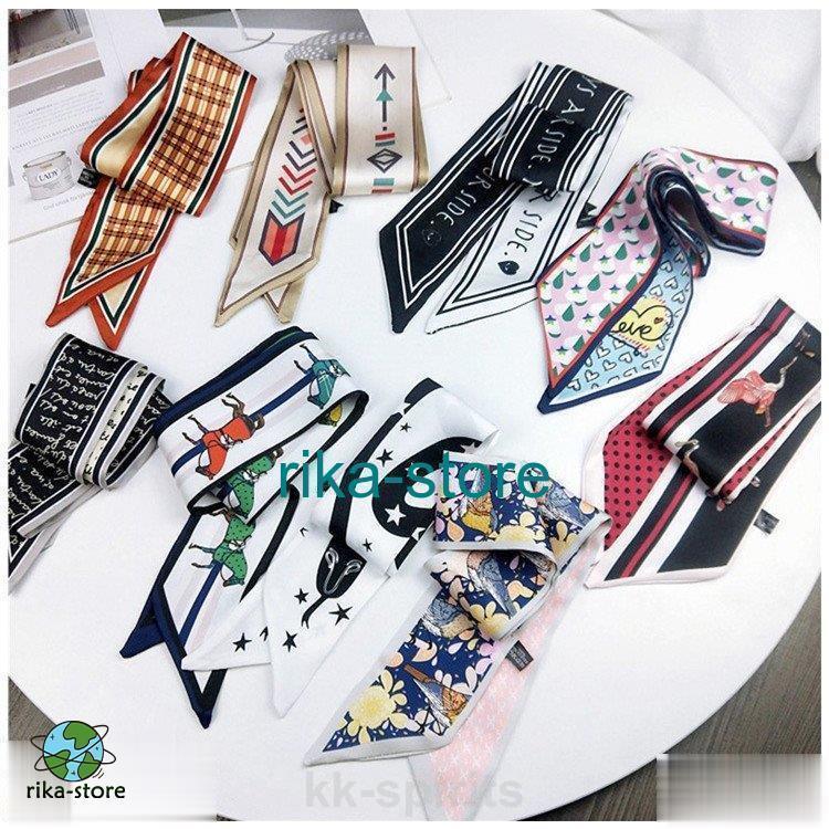 スカーフ スカーフ 首巻き リボンスカーフ ストール レディースストール プリント 春 夏 秋 冬 アクセサリー おしゃれ