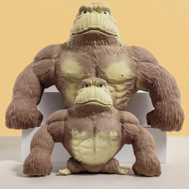 グッズ おもちゃ ゴリラ ストレス解消 スクイーズ 14*14cm 低反発 ゴリラスクイーズ 発散 知育 動物 ストレ クリスマス nyanwork-10064498 ニャンワークショップ サンプル画像3
