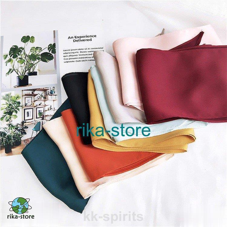 スカーフ FCZYスカーフ 首巻き リボンスカーフ 無地ストール レディースストール 春 夏 秋 冬 アクセサリー おしゃれ