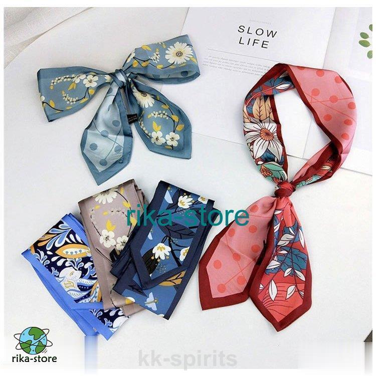 スカーフ FCZYスカーフ 首巻き リボンスカーフ ストール レディースストール プリント メンズ 春 夏 秋 冬 アクセサリー おしゃれ