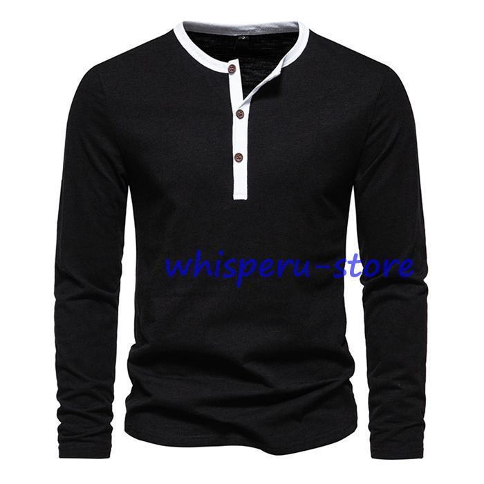 Tシャツ メンズ 長袖Tシャツ 長袖 カットソー トップス 無地 おしゃれ ルームウェア 普段着 通勤 通学 ファッション 春 秋 冬