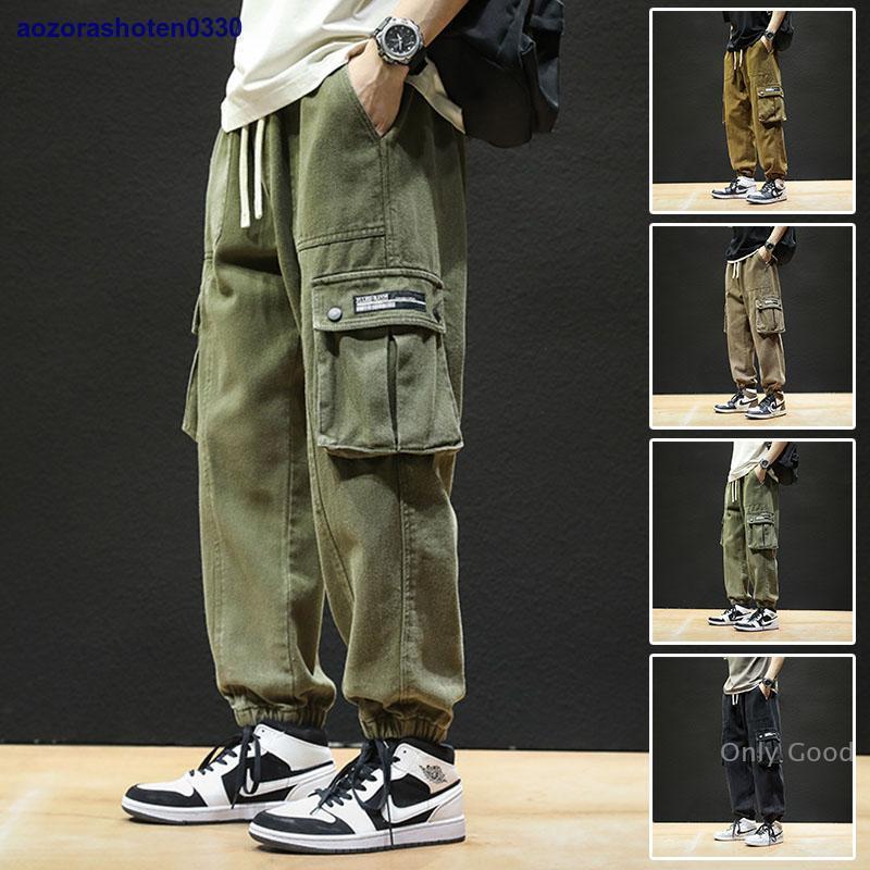 カーゴパンツ メンズ ボトムス ズボン ミリタリー ロング ゆったり 作業服 カジュアル おしゃれ ワークパンツ アウトドア ワイト 父の日
