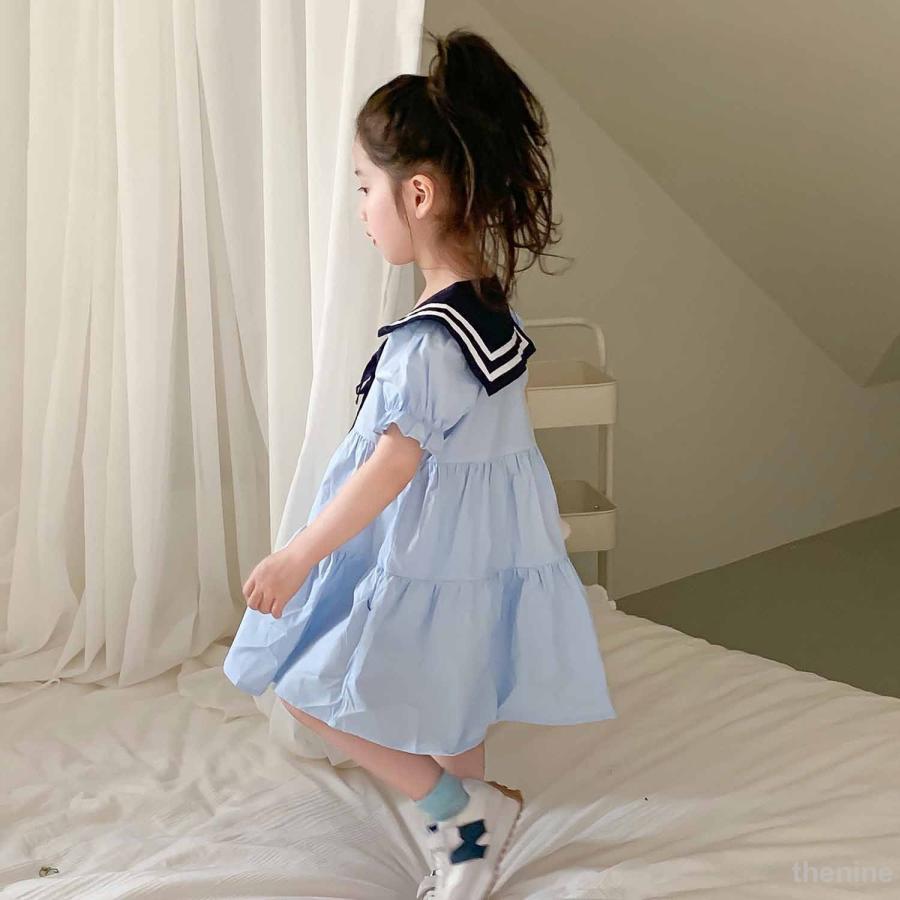 ワンピース 子供 キッズワンピース 半袖 薄手 こども 子供ワンピース 膝丈 夏 春 キッズ ゆったり 大きめ