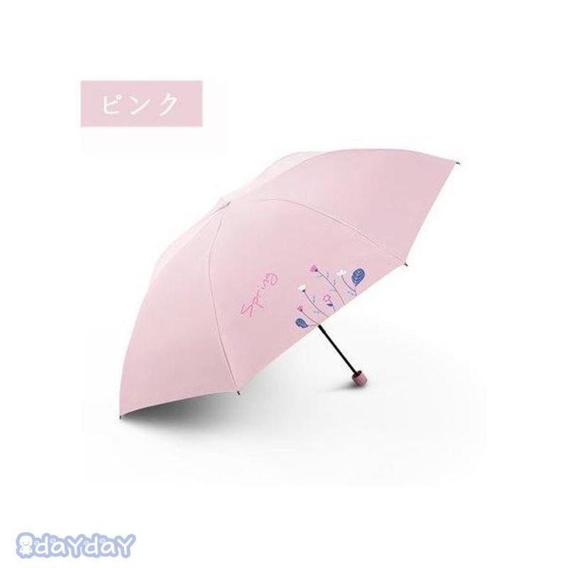 ニャンワークショップの折りたたみ傘 レディース 日傘 雨傘 晴雨兼用傘 折り畳み プリント 折りたたみ傘(3つ折) オシャレ 可愛い 女性用 手動 7本骨 UVカット 紫外線対策 遮光 遮熱｜アングル2