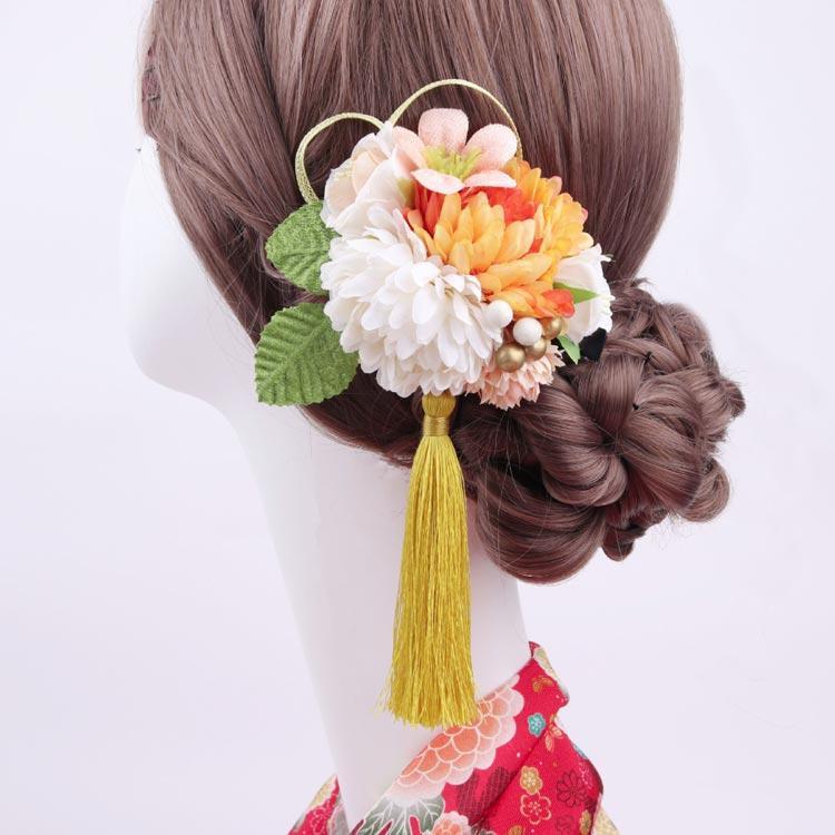クリップ 髪飾り 1点 成人式 卒業式 ヘアアクセサリー 水引 造花 タッセル 着物 和...