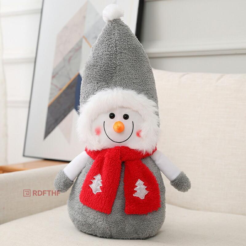 ニャンワークショップのクリスマス 飾り ぬいぐるみ サンタクロース 雪だるま 人形 クリスマス プレゼント 抱き枕 クッション 添い寝 インテリア かわいい 彼女に 手触り｜アングル3