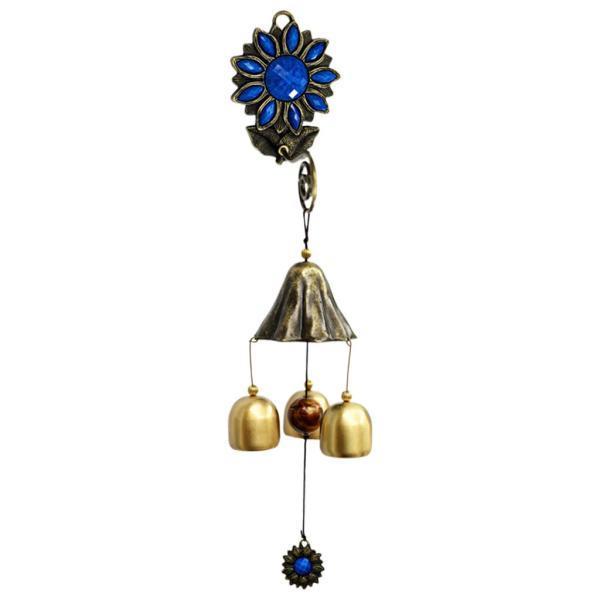 クリスタルひまわり同情風チャイム庭の装飾真鍮ベル記念windchimesお母さんのギフト