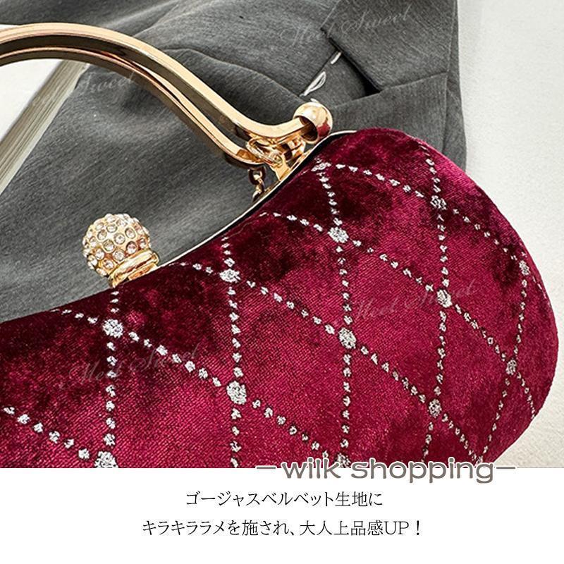 ニャンワークショップのパーティーバッグ 2way クラッチバッグ ハンドバッグ ショルダーバッグ 他と被らない バッグ 結婚式 二次会 披露宴 発表会 同窓会 お呼ばれ フォーマル｜アングル3