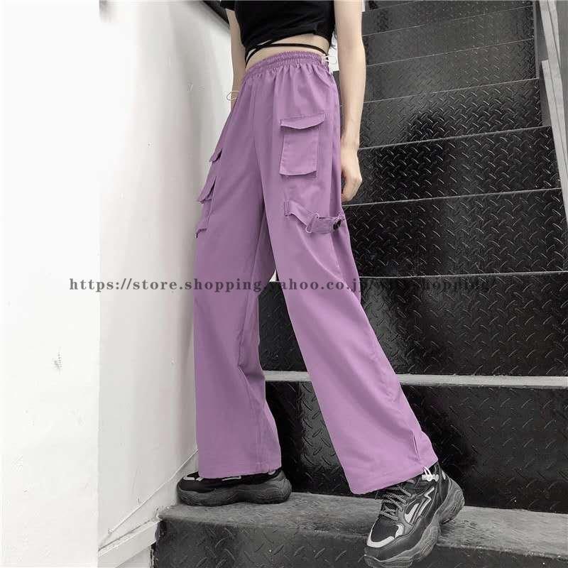 ヒップホップ ロングパンツ レディース スポーツ 原宿風 ズボン ダンスウェア HIPH...