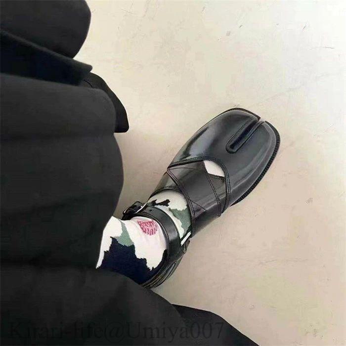 爆買 サンダル 足袋 パンプス 足袋パンプス 足袋サンダル シューズ ぺたんこ シューズ ストラップ レディース ブラック サンダル 夏 春 タビパンプス フラッ 2