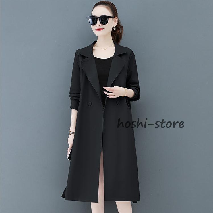 トレンチコート レディース ロング丈ジャケット スプリングコート 春コート アウター 春秋服 オシャレ tokyoplenza 2