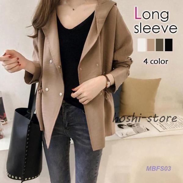 新作 レディース 春アウター スプリングコート レディース 薄手 トレンチコート ショート丈 夏 春物 体型カバー 大人 通勤