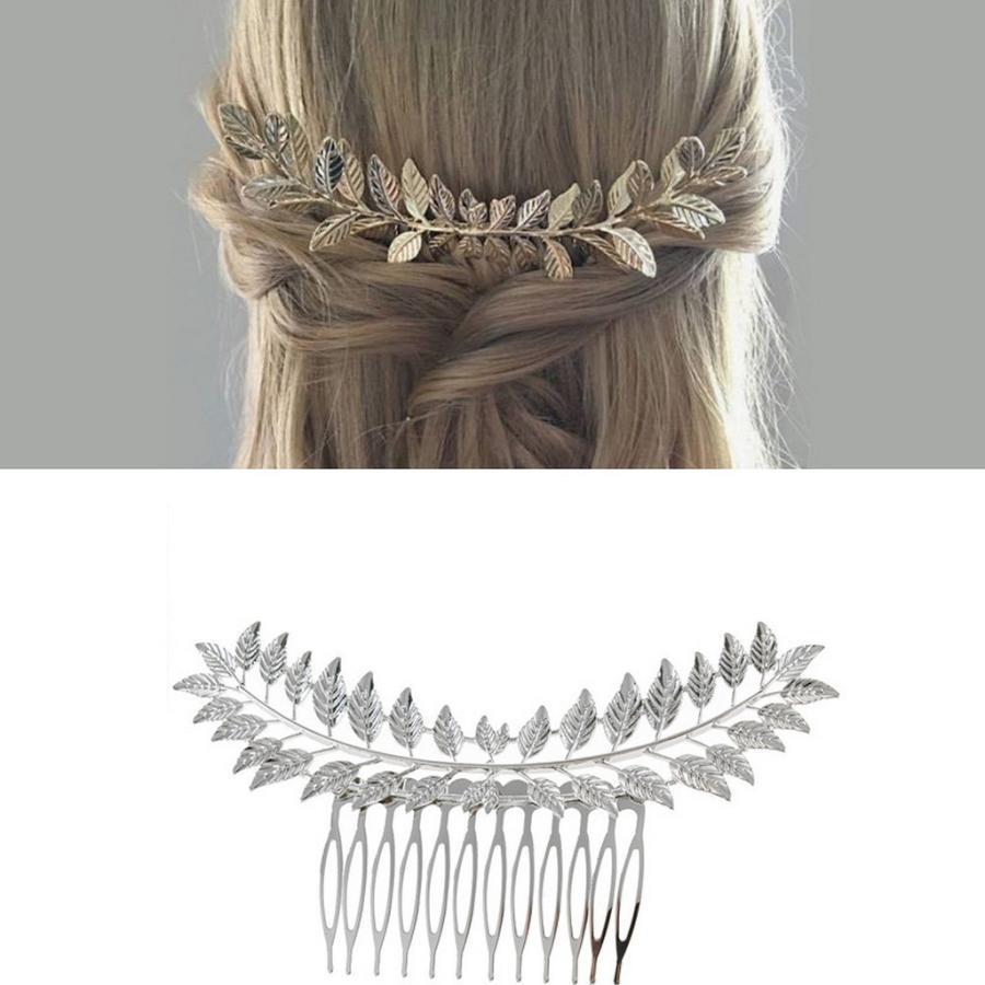 ニャンワークショップのヘアコーム ヘアアクセサリー かんざし 髪留め 髪飾り まとめ髪 リーフ 葉 おしゃれ かわいい 華やか エレガント 和装 着物 結婚式 ブライダル｜アングル2