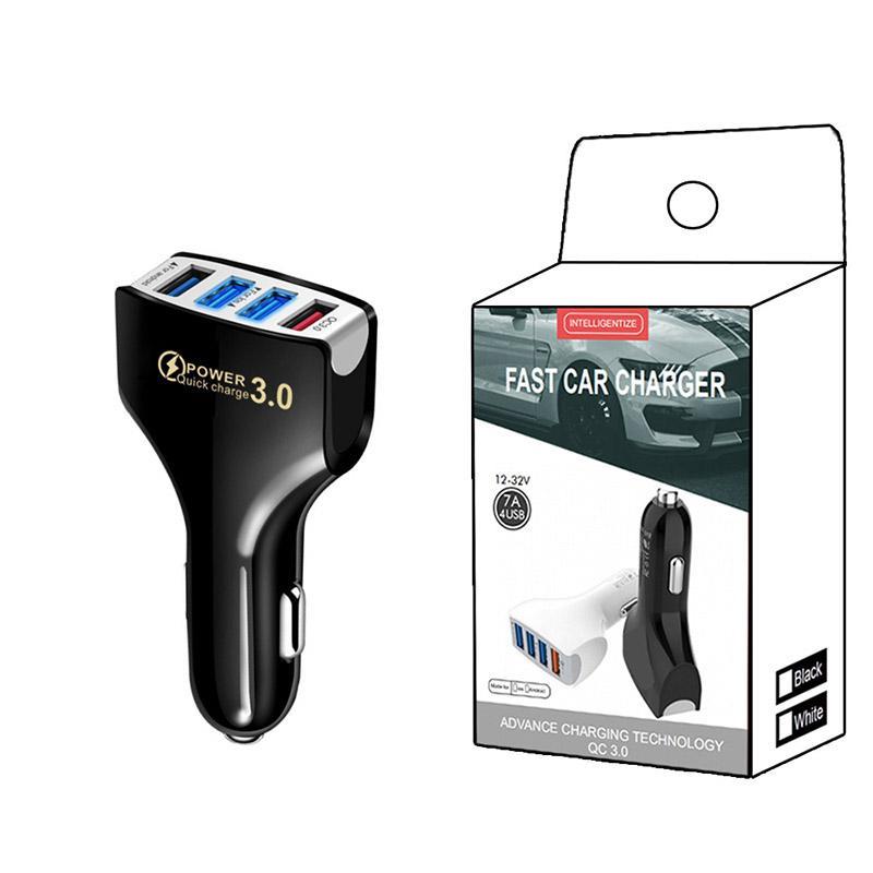 シガーソケット 急速充電 4口USB 携帯 スマホ 充電器 車載 3.5A トラック カーチャージャー 防災グッズ iPhone Android QC3.0 nyanwork-10050215 ニャンワークショップ サンプル画像2